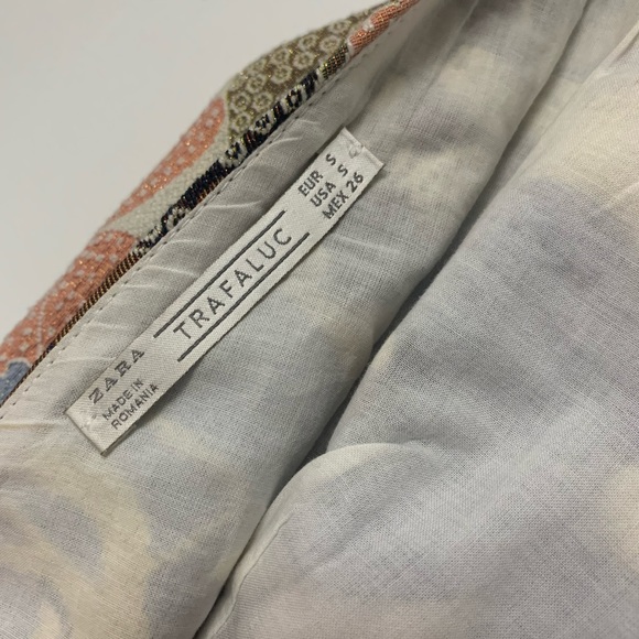 Zara retro colorful flowery dress size small - Picture 6 of 9